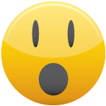 startled face